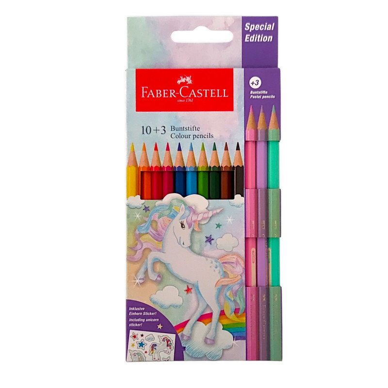 مداد رنگی 13 رنگ فابر کاستل مدل پاستلی کد 392