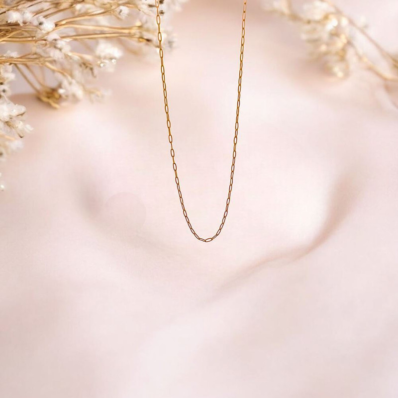 زنجیر طلا 18 عیار زنانه مدوپد مدل فلامینگو سیلک کد Z1051