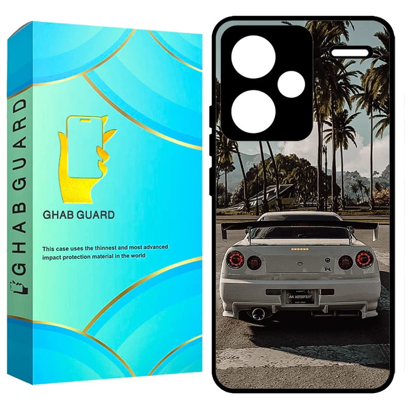 کاور قاب گارد طرح ماشین مدل GCHPN13PL مناسب برای گوشی موبایل شیائومی Redmi Note 13 Pro Plus