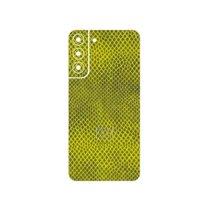 MAHOOT Yellow Snake Skin Cover Sticker for Samsung Galaxy S22 Plus 5G