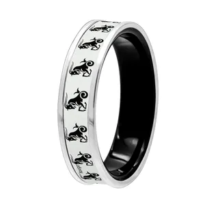 انگشتر ناکسیگو مدل شب تاب طرح دی ماه کد RB15606