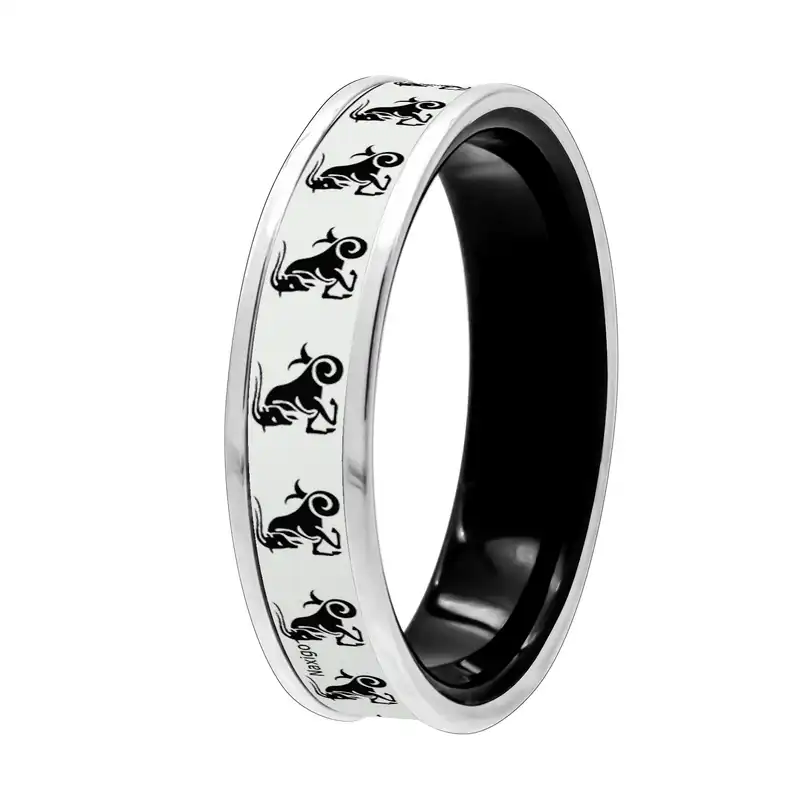 انگشتر ناکسیگو مدل شب تاب طرح دی ماه کد RB15606