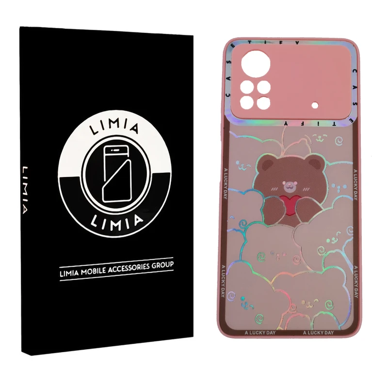 کاور لیمیا مدل فانتزی لنزدار پشت شیشه ای طرح عروسکی شبرنگی مناسب برای گوشی موبایل شیائومی Redmi Poco X4 Pro