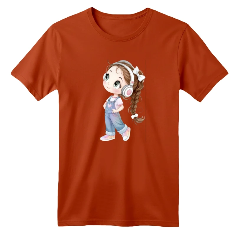 تی شرت آستین کوتاه بچگانه مدل دخترک کد 20