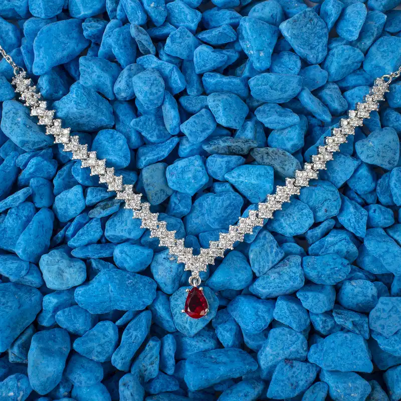 نیم ست نقره زنانه مدل rzzdeh-009