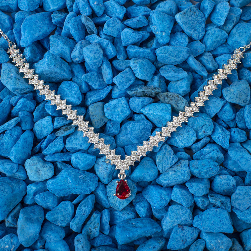 نیم ست نقره زنانه مدل rzzdeh-009