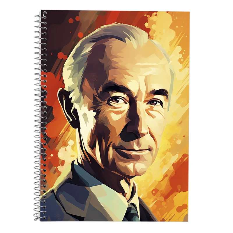 دفتر زبان 50 برگ مدوپد مدل سه خط طرح Oppenheimer کد DF2683