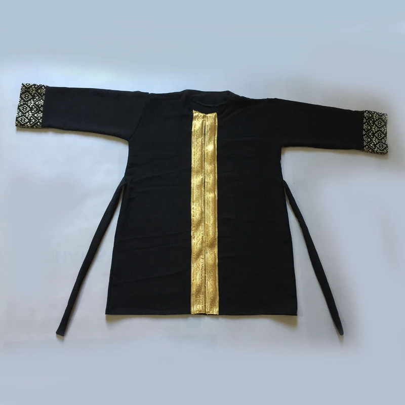 عکس شماره 4 : مانتو و شلوار زنانه مدل نوار طلایی کد tm-2880