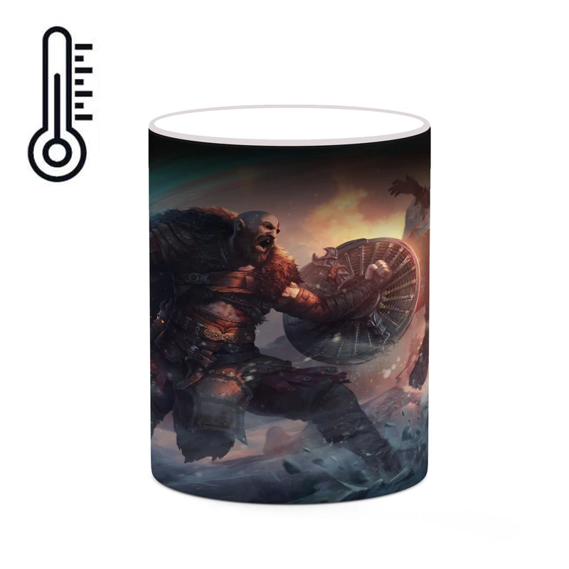 ماگ حرارتی کاکتی طرح گاد آف وار God Of War مدل mgh40575
