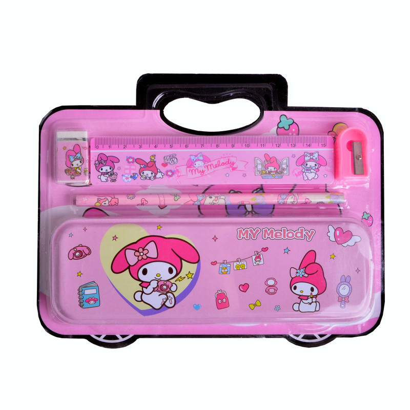 بسته لوازم تحریر مدل ملودی طرح سانریو مجموعه 5 عددی