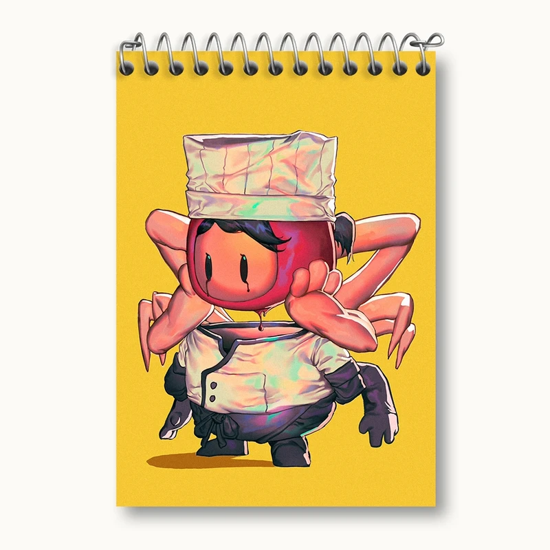 دفتر یادداشت 50 برگ خندالو مدل بازی فال گایز (Fall Guys) کد 32790