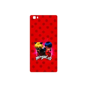 MAHOOT Ladybug and Cat Noir Cover Sticker for Huawei P8 Lite