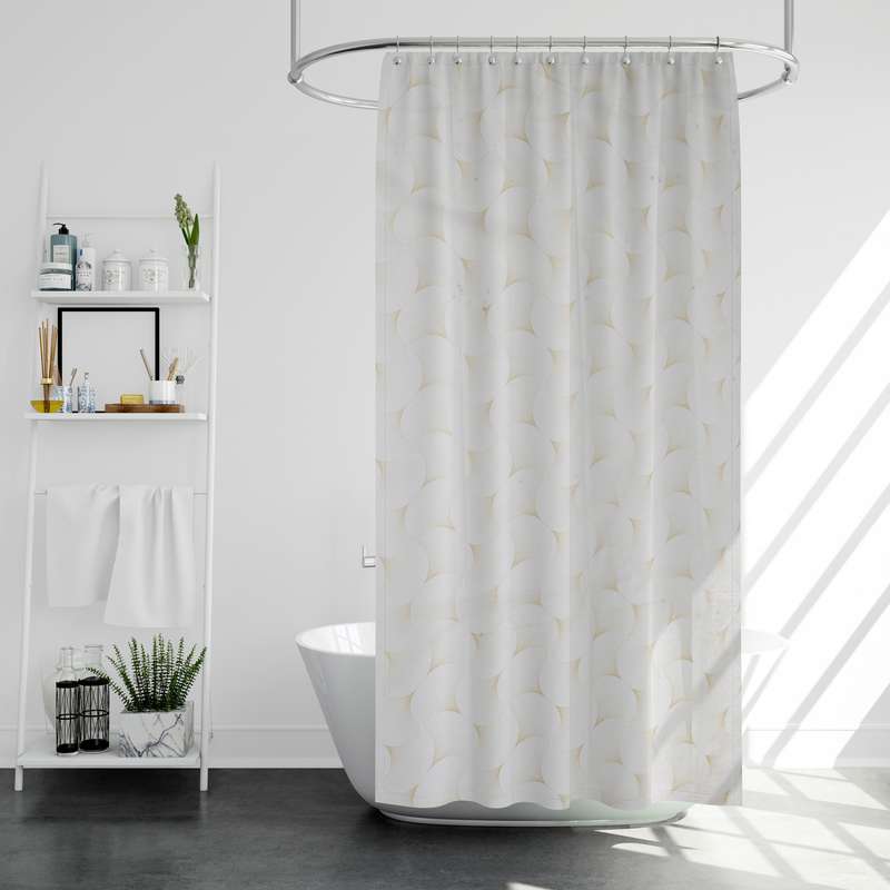 پرده حمام پیسو مدل BZ-63 سایز 180x200 سانتی متر