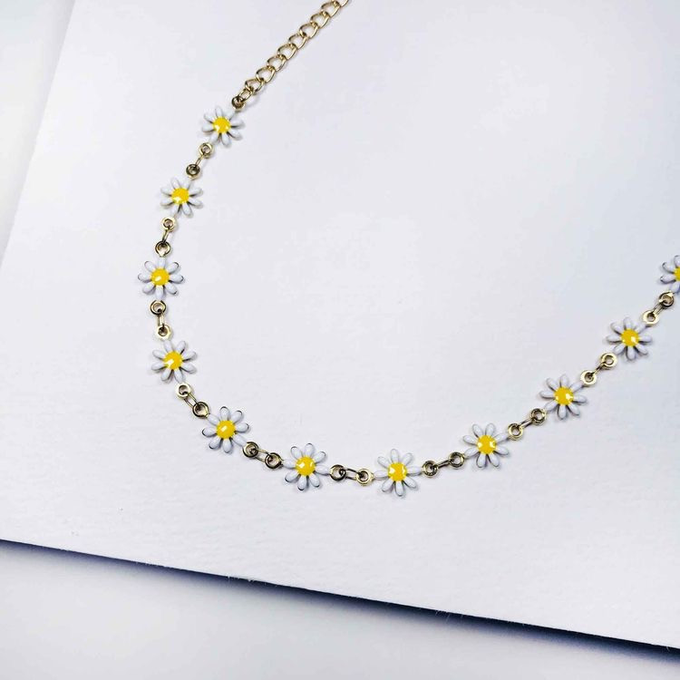 گردنبند زنانه مدل گل بابونه گردنبند زنانه مدل گل بابونه
