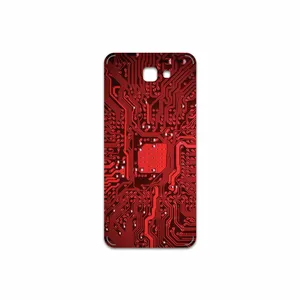 MAHOOT Red Printed Circuit Board Cover Sticker for Samsung Galaxy J5 Prime