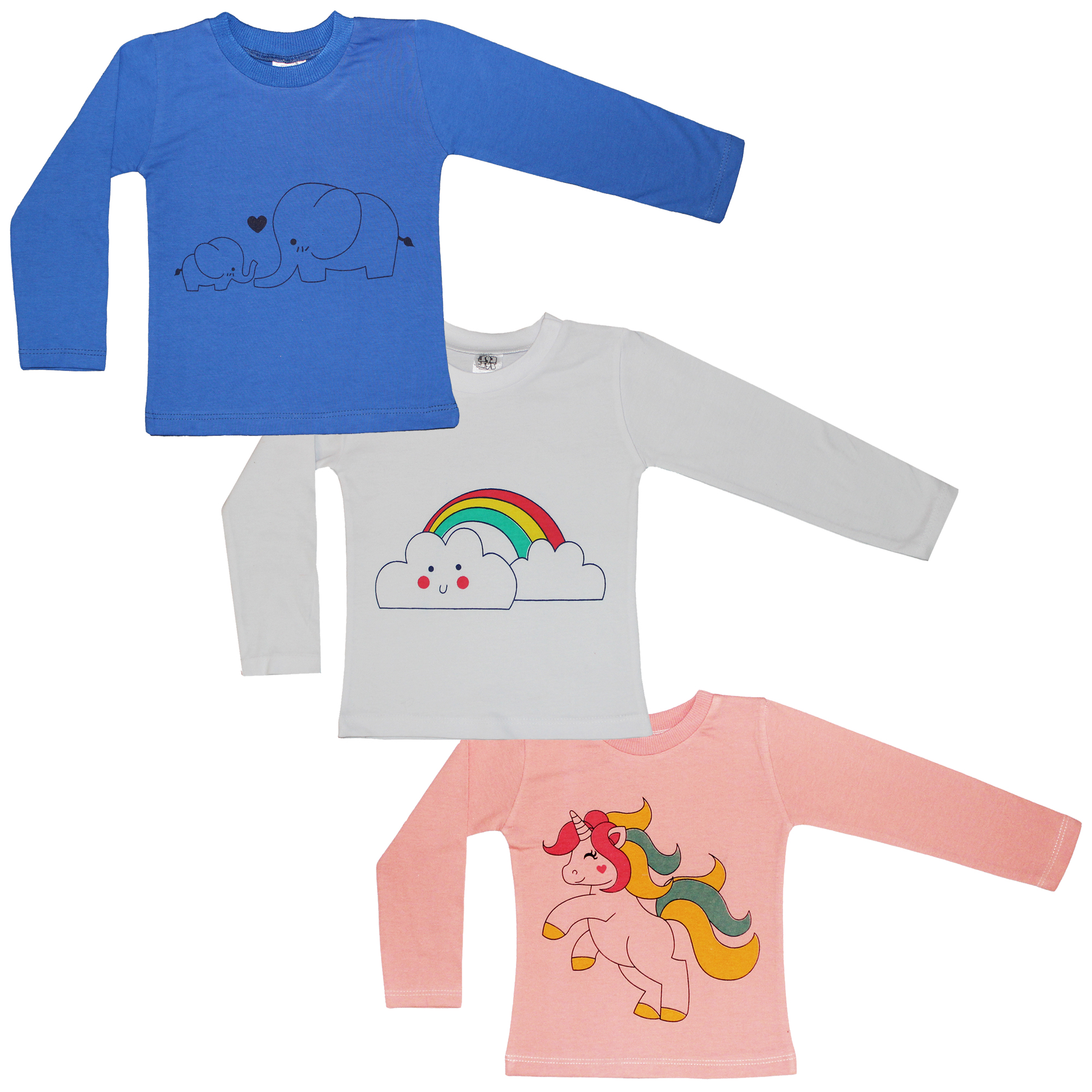 تی شرت نوزادی نیل کوک مدل Happy Daily مجموعه 3 عددی -  - 1