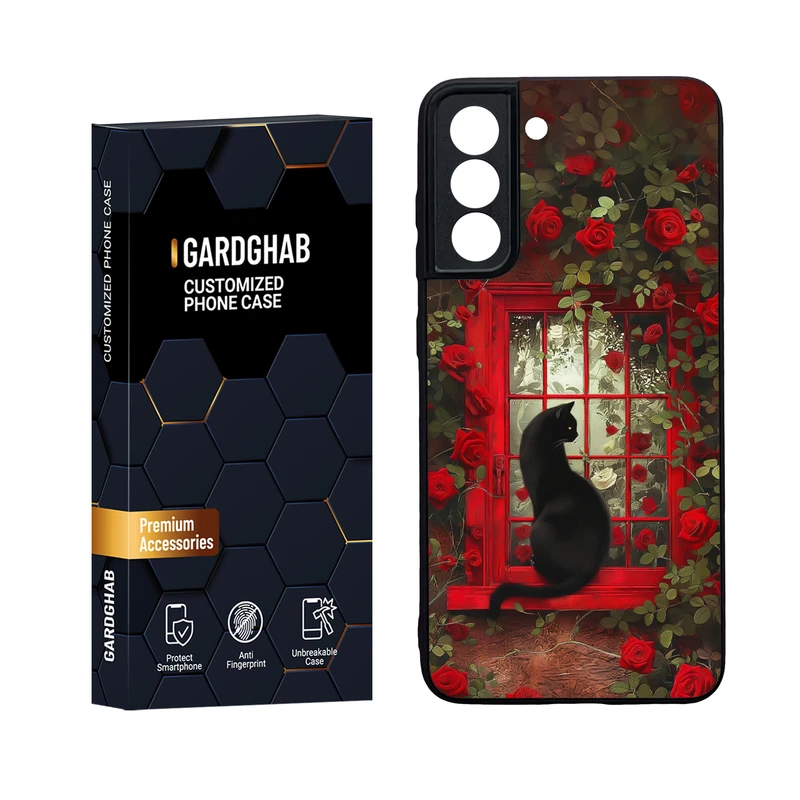 کاور گارد قاب مدل دور ژله ای پشت گلس دخترانه مناسب برای گوشی موبایل سامسونگ Galaxy S21 FE