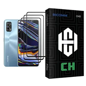 Ricomm CH Glass MIX003 Screen Protector For Realme 7 Pro Pack Of 3