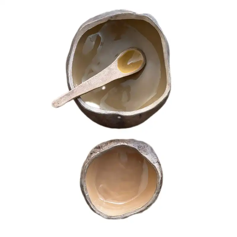 کاسه سنگی مدل 001مجموعه 2 عددی به همراه قاشق