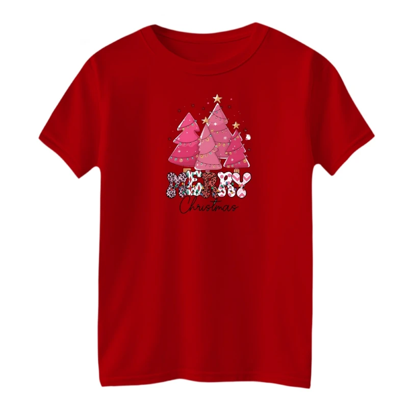 تی شرت آستین کوتاه بچگانه مدل کریسمسی کد011