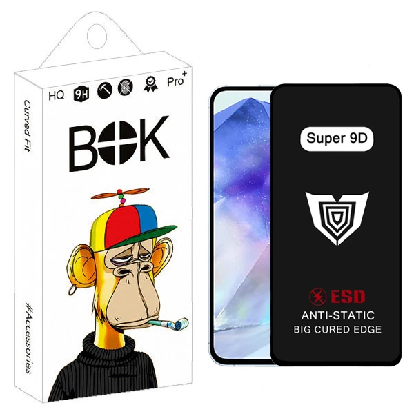 محافظ صفحه نمایش فول بوک مدل Super 9D Pro مناسب برای گوشی موبایل سامسونگ galaxy A55 / A35