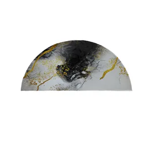 پادری مدل نیم دایره طرح سنگ کد 8614 سایز 90×45 سانتی متر