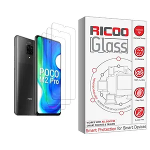 Ricoo Glass MIX003 Screen Protector For Xiaomi Poco M2 Pro Pack Of 3