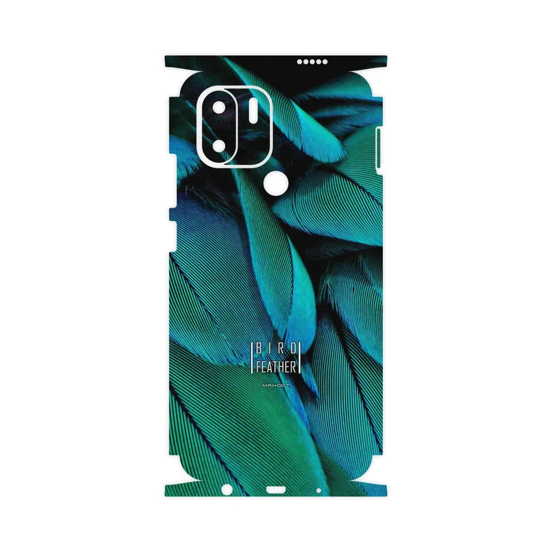 برچسب پوششی ماهوت مدل Green Feather-FullSkin مناسب برای گوشی موبایل شیائومی Redmi A2 Plus