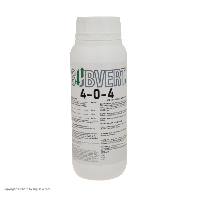 کود مایع آهن و روی و منگنز سابورت مدل 4-0-4 حجم 1 لیتر بسته دوعددی