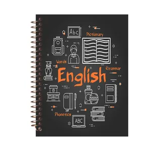دفتر زبان 60 برگ طرح حروف انگلیسی کد L302