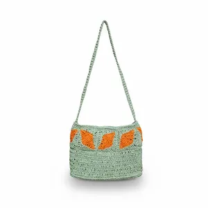 کیف رودوشی بافتنی طرح لوزی