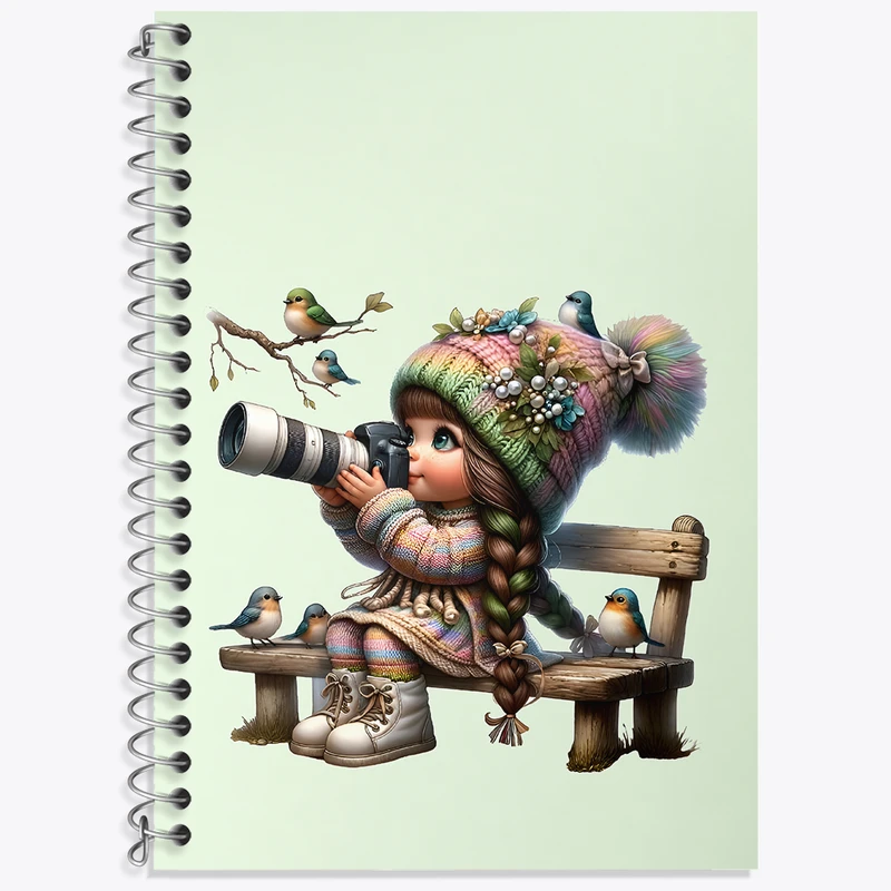 دفتر نت موسیقی 50 برگ خندالو طرح دختر عکاس کد N5523