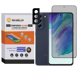 محافظ لنز دوربین آلتیمیت شیلد مدل 3D-PRV مناسب برای گوشی موبایل سامسونگ Galaxy S21 Fe 5G به همراه محافظ صفحه نمایش گوشی