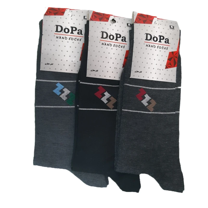 جوراب مردانه طرح z مدل mb26 مجموعه 3 عددی