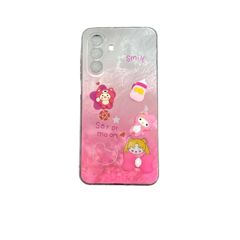 کاور مدل عروسکی طرح برجسته کد Smil76  مناسب برای گوشی موبایل سامسونگ  Galaxy S23 FE