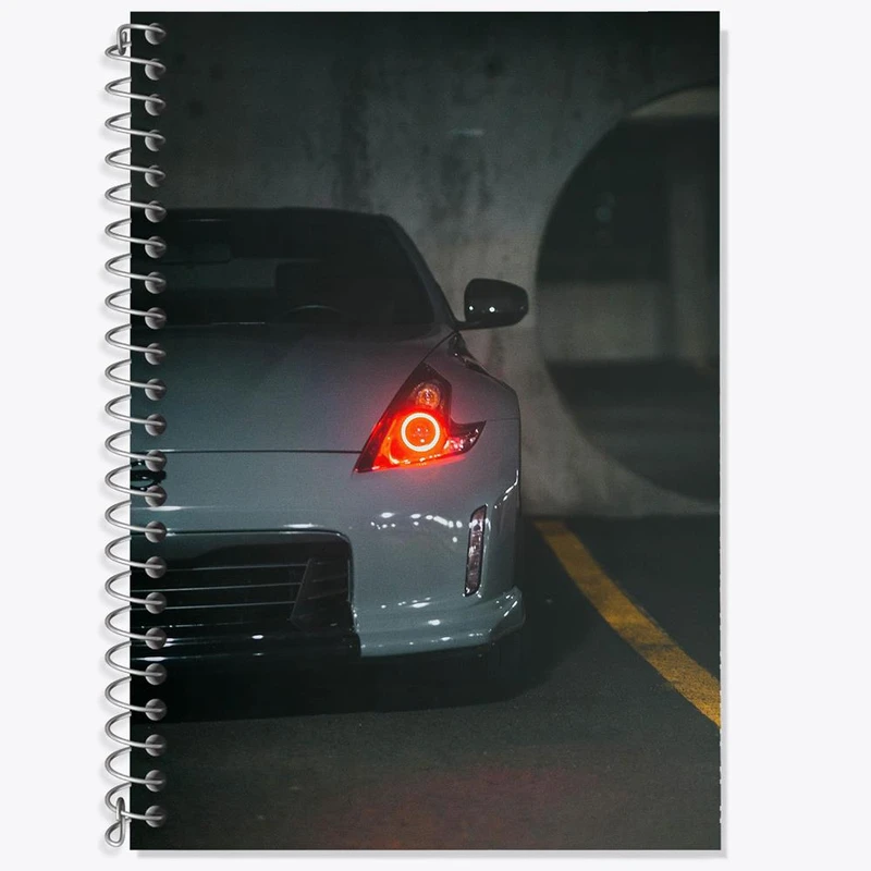 دفتر زبان 50 برگ خندالو مدل سه خط طرح ماشین اسپرت Sport Car کد 28738
