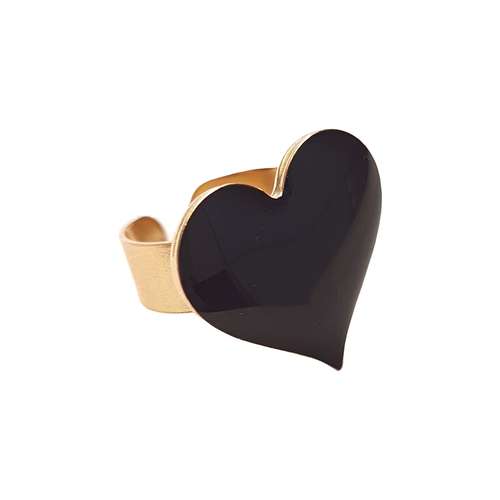 انگشتر زنانه مدل قلب رزینی طرح مینیمال