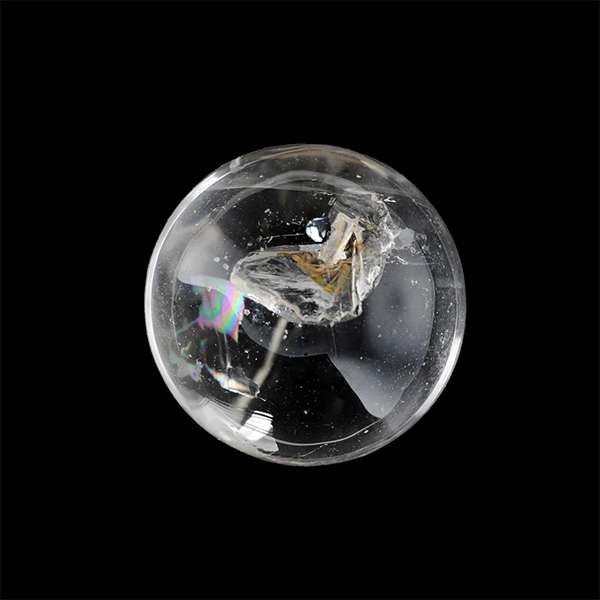 سنگ راف مانا جم مدل گوی کوارتز شفاف