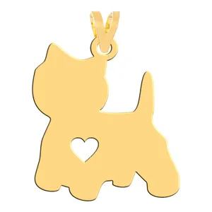 آویز گردنبند طلا 18 عیار زنانه فرشته مدل طرح گربه WNL-000404  