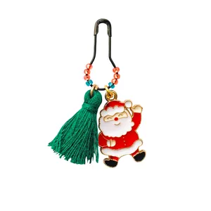 سنجاق سینه زنانه طرح بابانوئل کریسمس 