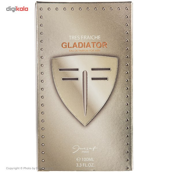 ادو پرفیوم مردانه ژک ساف مدل Gladiator Tres Fraiche حجم 100 میلی لیتر