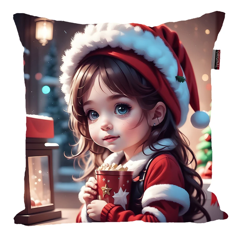 کوسن پاد آفرین مدل هدیه کریسمس دخترانه کد 294