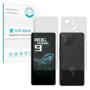 Rock space Resistant model transparent screen protector suitable for Asus ROG Phone 9 mobile phone along with the back protector