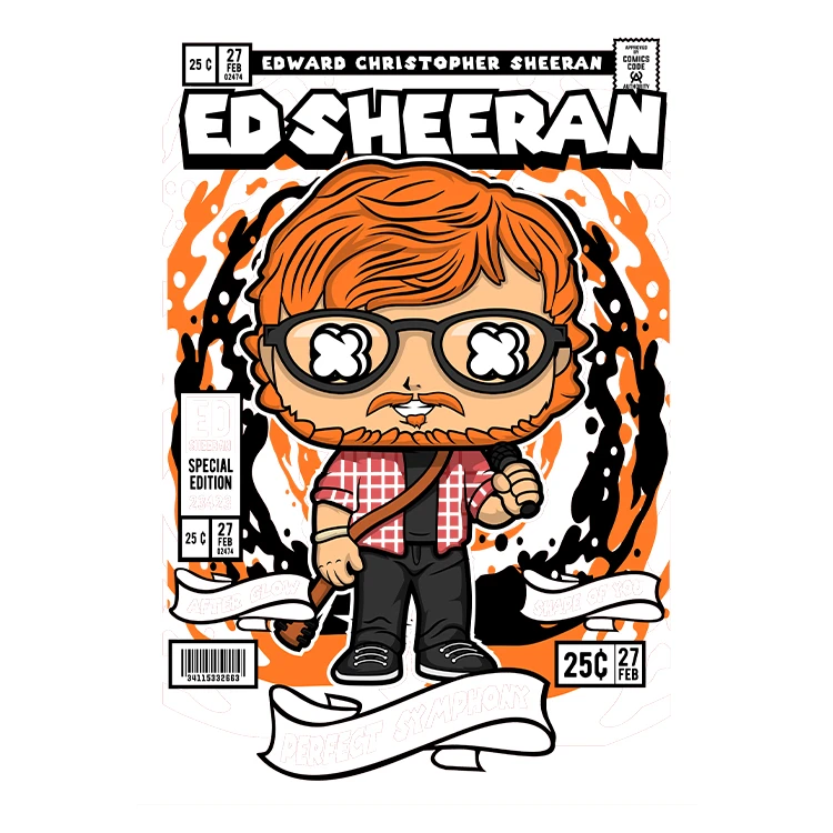 استیکر پارچه و لباس پاد آفرین مدل کارتونی کد S828