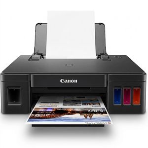 پرینتر جوهرافشان رنگی تککاره کانن مدل PIXMA G1410 با سیستم مخزن جوهر، چاپ بدون حاشیه و رزولوشن 1200 × 4800 DPI