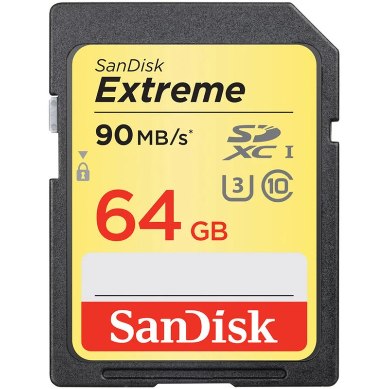 کارت حافظه SDXC سن دیسک مدل Extreme کلاس 10 استاندارد UHS-I U3 سرعت 600X 90MBps ظرفیت 64 گیگابایت