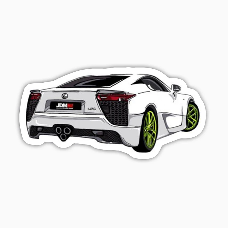 استیکر لپ تاپ و موبایل بووم طرح ماشین مدل Lexus Racing کد AG30