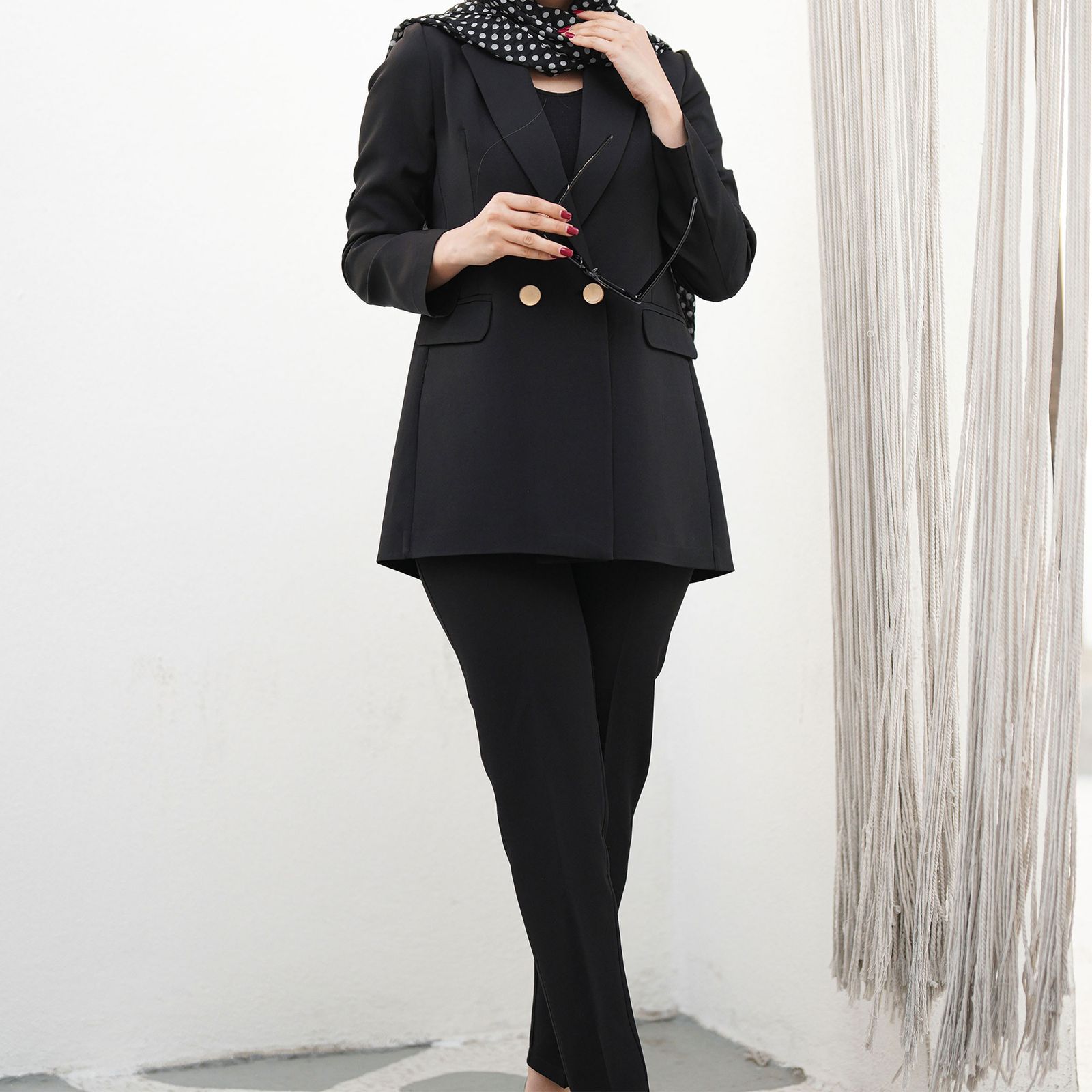 ست کت و شلوار زنانه السانا مدل پرنسلی کد 144501 -  - 9