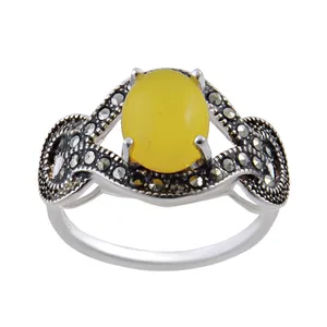 انگشتر نقره زنانه بازرگانی میلادی کد AW_270