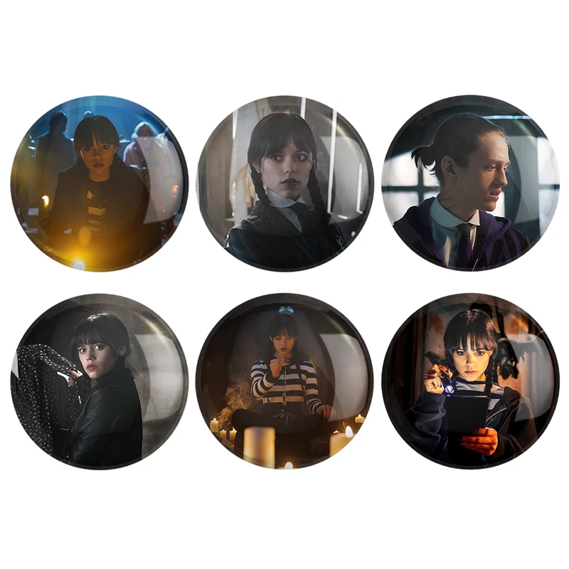 پیکسل خندالو مدل سریال ونزدی Wednesday کد 1607B مجموعه 6 عددی